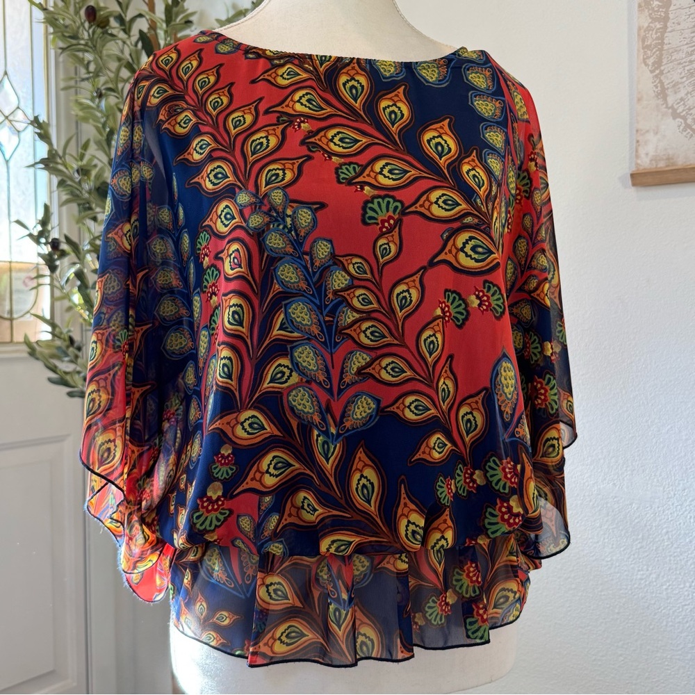 West Kei Vibrant Chiffon Blouse